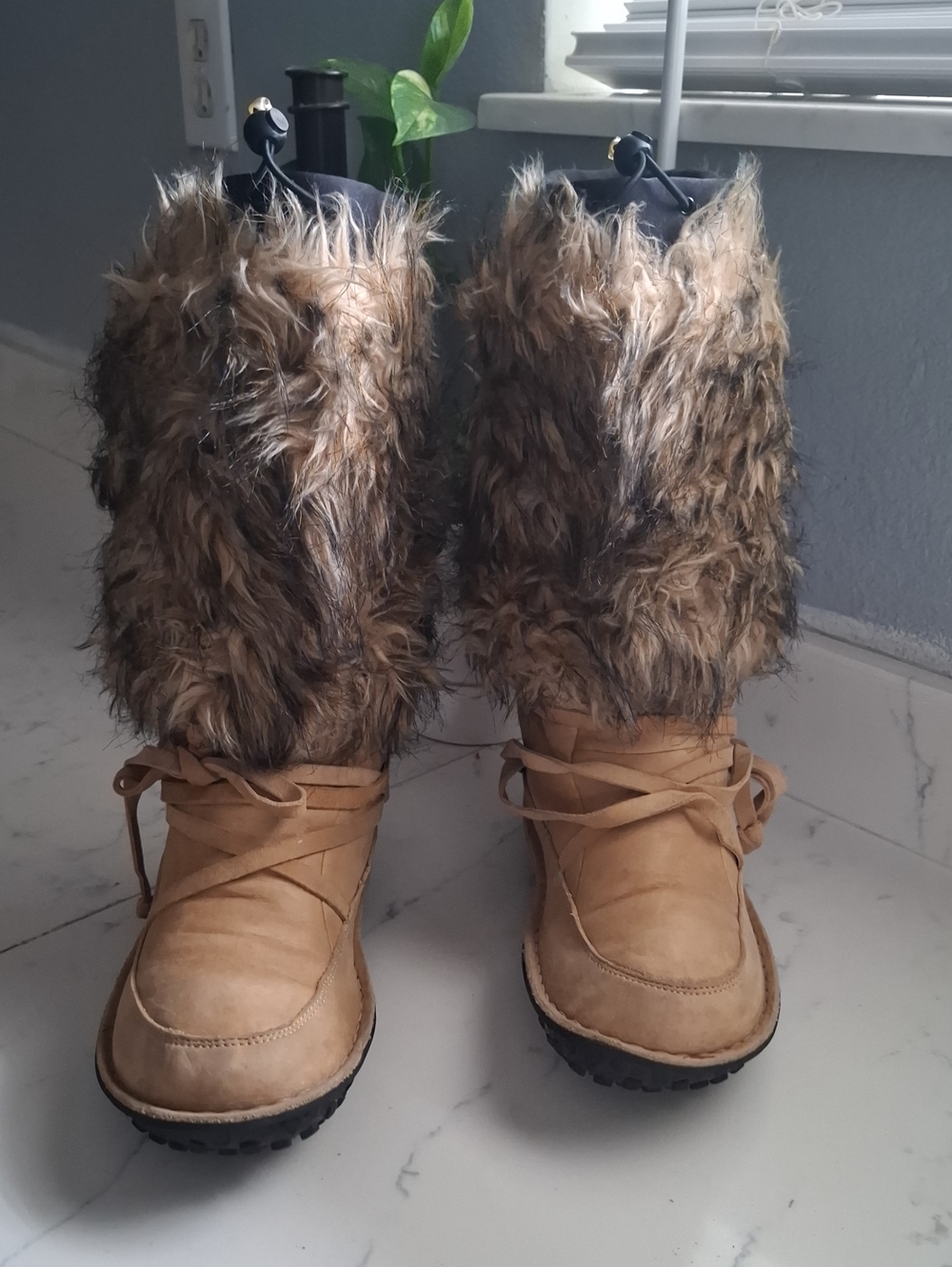 Sorel Wayerproof Faux Fur Tan Women's Winter Boots